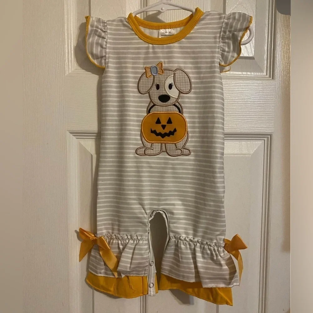 New Halloween Puppy Romper